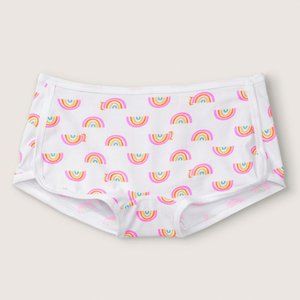 COTTON BOYSHORT/Optic White Rainbows#Pride